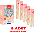 Wanpy Creamy Treat Tuna Karides - Ton Balıklı Krema Yetişkin Kedi Ödülü 25x14 g 