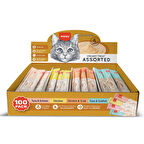 Wanpy Karışık 4 Lezzetli Krema Kedi Ödülü 100 x 14 Grm