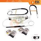 VW Golf MK4 Jetta Bora A4 1J 4/5 Kapı 1JM898461 İçin Sol Ön Cam Kriko Metal Klipsli Tamir Seti