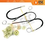 VW Transporter T5 Caravelle Multivan 2003-2015 7H0837754 İçin Ön Sağ Kapı Cam Kriko Tamir Seti