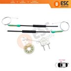 Fiat Doblo MK1 MPV Van 119 223 2001-2010 51718403 İçin Ön Sağ Kapı Cam Kriko Tamir Seti