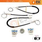 VW Jetta Golf 5 İçin Sağ Ön Kapı Cam Kriko Tamir Seti 1K4837462A