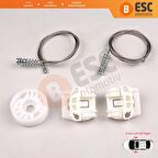 Saab 9 5 1997-2010 İçin Ön Sol veya Sağ Kapı Cam Kriko Tamir Takımı