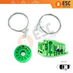 BMW 3 E90 E91 İçin Sol Arka Kapı Cam Kriko Tamir Seti