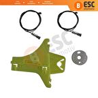 VW Tiguan (5N) 2007-On İçin Arka Sağ Cam Kriko Tamir Seti