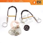 Ford Escort 1995-1999 İçin Sağ Ön Kapı Cam Kriko Tamir Seti 91AB1453C 91ABA23200BF