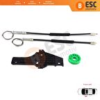 Peugeot 307 2002-2006 İçin Ön Sol Cam Kriko Tamir Seti