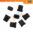 Renault Peugeot Dacia Opel İçin 10 Adet SİYAH Taban Klipsi 699796