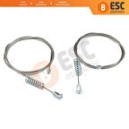 Peugeot 208 MK1 A9 2012-2019 4/5 Door için Arka Cam Kriko Seti