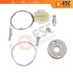 Opel Vectra B 1995-2002 için Arka Kapı Cam Kriko Tamir Seti 140255 90520229