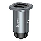 HOCO NZ4 Çift USB 24W Hızlı Şarj Araç Çakmaklık Şarj Adaptörü Oto Şarj Başlığı FÜME