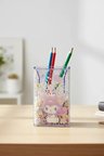 Sanrio Lisanslı Kuromi Çiçek Dili Işıltılı Kalem Tutucu Masaüstü Düzenleyici