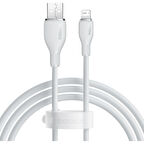 Baseus Pudding Serisi İPhone 14 13 12 11 x 7 8 Serileriyle Uyumlu Usb to Lightning 2.4 Amper Hızlı Şarj ve Data Aktarım Kablosu