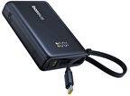 BASEUS Picogo 10.000 mAh 45W Laptop Şarj Edebilen Taşınabilir Şarj Cihazı Siyah