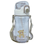 Diller Tritan Pipetli Çocuk Matara Beyaz 550 ml