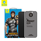 Anti-Peep Anti-Glare iPhone 16 Pro Max Uyumlu Hayalet Net Görüş Hızlı Tepkime Mat Cam Ekran Koruyucu