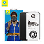 Anti-Dust HD iPhone 15 Uyumlu Ahize ve Ekran Toz Çizik Önleyici Cam Ekran Koruyucu