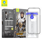 AR 3D Curved iPhone 15 Pro Uyumlu Aparatlı Yansıma Işık Önleyici Kavisli Tam Kaplayan Ekran Koruyucu