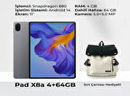 HONOR Pad X8A 4gb 64GB Wi-Fi 11 Inç IPS Gri Tablet+Çanta(NDL-W09)