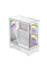 Havit CF925 Tamperli Cam Gaming Oyuncu Kasası Beyaz - 3 RGB Fanlı, Kumandalı, ITX/M-ATX/ATX/E-ATX Uyumlu