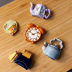 Uretti - Pınar 2572 - 2540 El Yapımı 5'li Tematik Minyatür Eşyalar Magnet