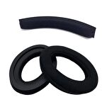 Sennheiser HD598 HD598 Cs HD598SE HD 598 SR HD518 HD558 HD595 HD599 HD569 HD579 Uyumlu Siyah Kulaklık Pedi ve Kafa Bandı 