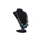 Dik Kadife Kumaşlı Kuyumcu Showroom Vitrin Takı Aksesuar Standı 16cm x 21cm