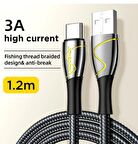 Joyroom 1,2 mt Usb Lighting Metal Kopmaz Kablo