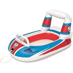 Bestway Taşıt Figürlü Çocuk Botu 104 x 99 cm - 34106 - Mor/Beyaz