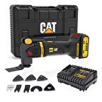 CAT DX41 18Volt/4.0Ah Li-ion Tek Akülü Kömürsüz Profesyonel Çok Amaçlı Devir Ayarlı Raspalama+14 Adet Aksesuar