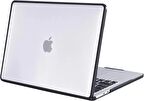 Piili Macbook Pro 13" M2 Hardshell Mat Kapak Şeffaf