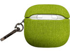PIILI Airpods 4.Nesil Kumaş Case Kulaklık Kılıfı Yeşil