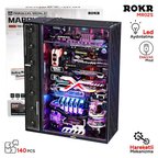 ROKR MR02S The Future City Marble Run DIY Mechanical 3D Puzzle Maket Model Seti 3D Model Kit Detaylı Dekoratif Hobi Seti Hareketli ve Işıklı