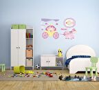 DUVAR SÜSÜ (STİCKER) PRENSES DESENLİ PVC 70X50X0,5CM