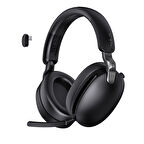 AULA A500 Hybrid ANC 2.4GHz Kablosuz ve Bluetooth 5.4 AUX Mikrofonlu Kulak üstü Kulaklık Siyah