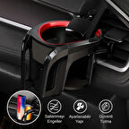 Coofbe Premıum 2in1 Araç İçi Bardak Tutucu Telefon Tutucu Araç Havalandırma Bardak Tutucu Sarsılmaz 