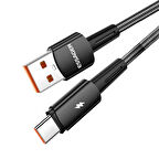 Essager Premıum Örgü Kopmaz Kablo 2Mt PD3.1 120W USB To Type-C Şarj Kablosu Data Kablosu 6A 120W Hız