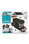 M-PETS Duplo Mama Ve Su Kabı Hazneli Black 3l/1.3kg