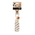 M-Pets Coto Beyaz Loop Bar Örgü Halat Köpek Oyuncağı 22 cm