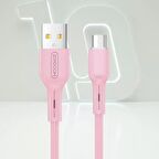 Joyroom S-M357S Mikro Şarj ve Data Kablosu 2A 1m Pembe