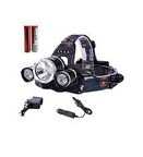 Kafa Lambası 10w 3 Kademe Kemerli Sarı Şerit Ledli