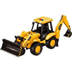 Sürtmeli Sesli ve Işıklı Buldozer Kepçe Oyuncak İş Makinesi