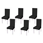 6lı Balpeteği Desen Likra Kumaşlı Tüylenmez Yikanabilir Sandalye Örtüsü Sandalye Kılıfı