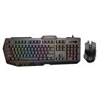 Vertux Vendetta Oyuncu Klavyesi Mouse Set Programlanabilir Makro Tuşlu Ergonomik
