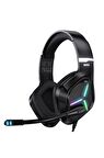 Promate Vertux Blitz Mikrofonlu Stereo RGB Gürültü Önleyicili Oyuncu Kulak Üstü Kablolu Kulaklık