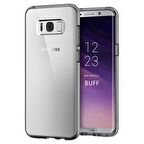 Buff Galaxy S8 ile Uyumlu Air Hybrid Kılıf Smoke Black