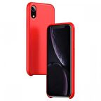 Buff iPhone XR ile Uyumlu Rubber Fit Kılıf Red