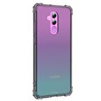 Blogy Mate 20 Lite ile Uyumlu Crystal Fit Kılıf Smoke Black