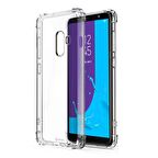 Blogy Galaxy J8 ile Uyumlu Crystal Fit Kılıf Crystal Clear