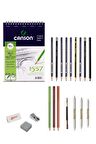 Canson 1557 Eskiz Defterli 8 Karakalem Ve Kuruboya Kalemi Çizim Eskiz Seti Kömür Kalem Uzatma